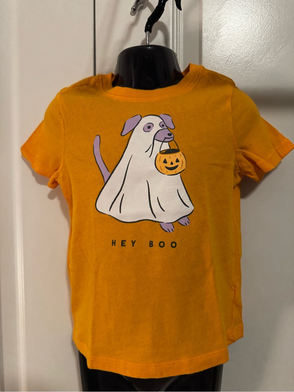 Old Navy Hey Boo Halloween Dog Graphic Tee